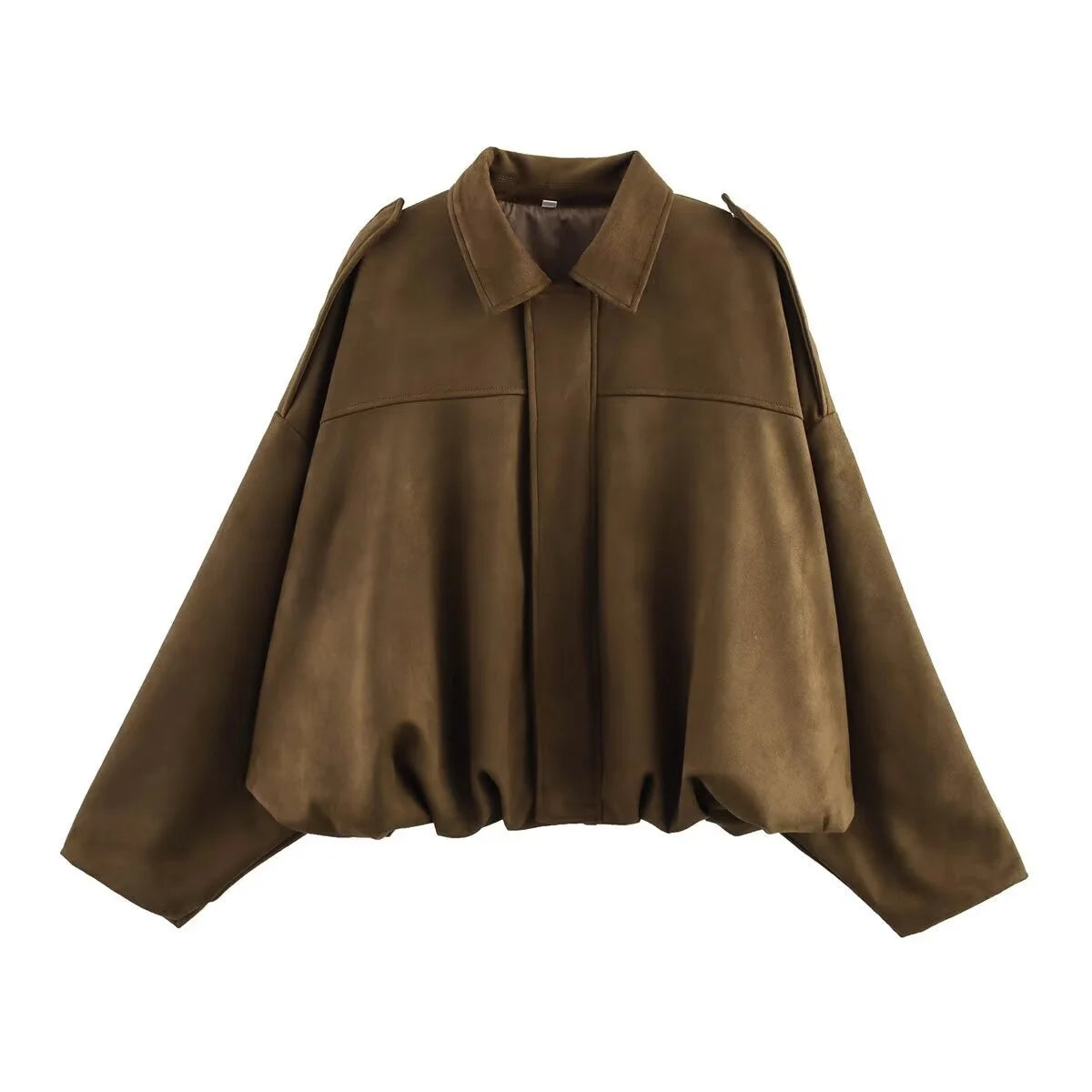 Turn-down Collar Bomber Jacket