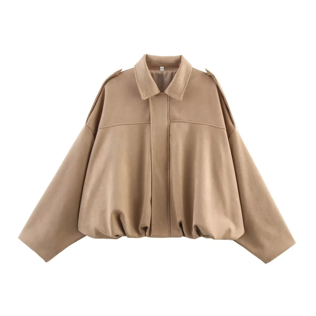 Turn-down Collar Bomber Jacket