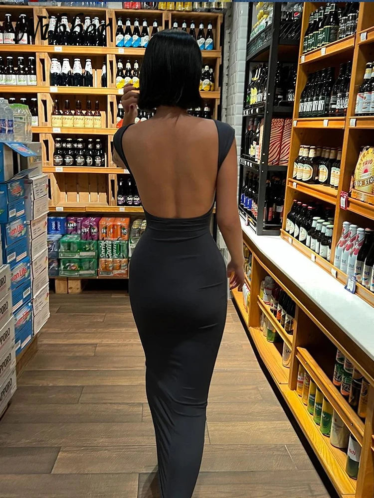Sexy Bodycon Backless Dress