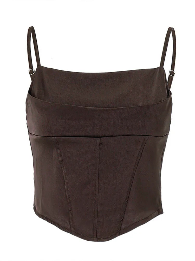 Backless Spaghetti Strap Tank