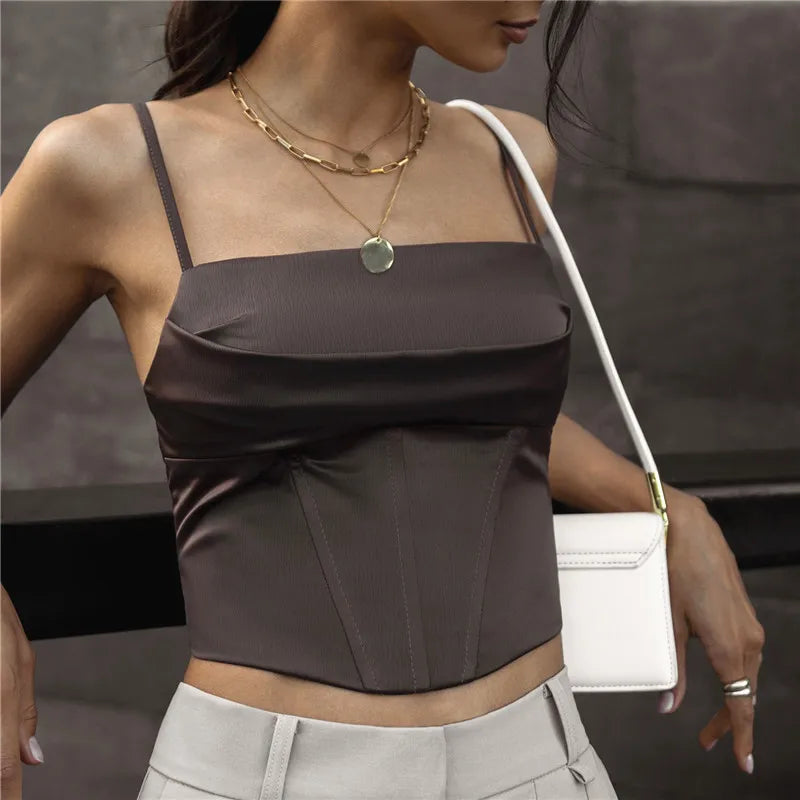 Backless Spaghetti Strap Tank