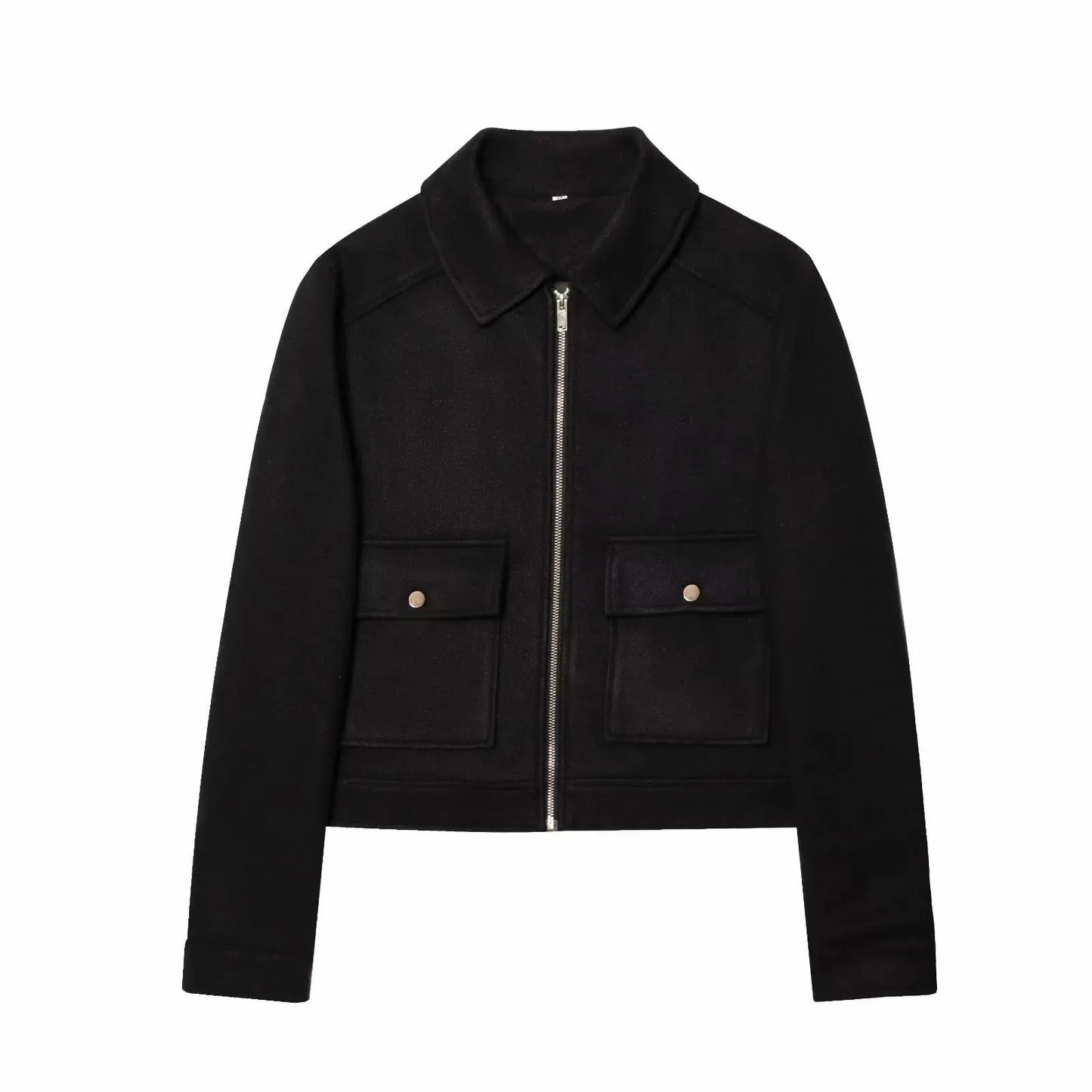 Winter Long Sleeve Pocket Jacket