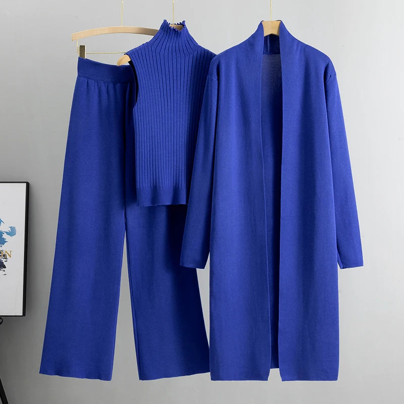 Cardigan Tracksuits 3 Piece Set sweater