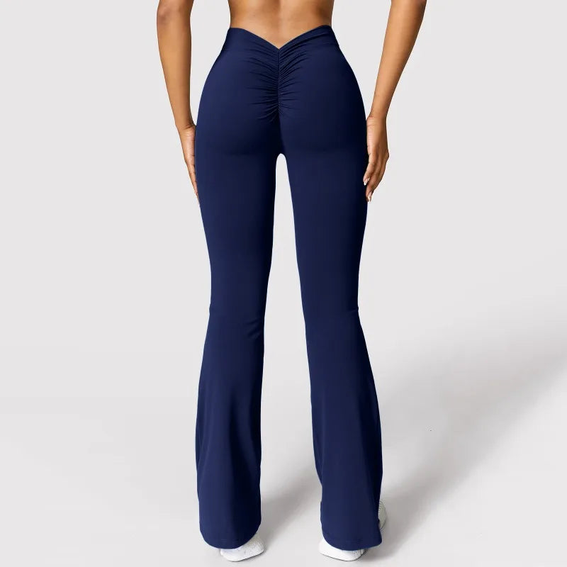 V-back Waist Micro Horn Leggings