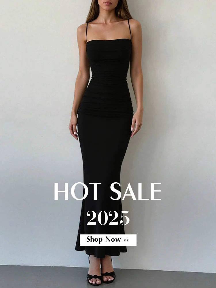 Maxi Spaghetti Strap Party Dress