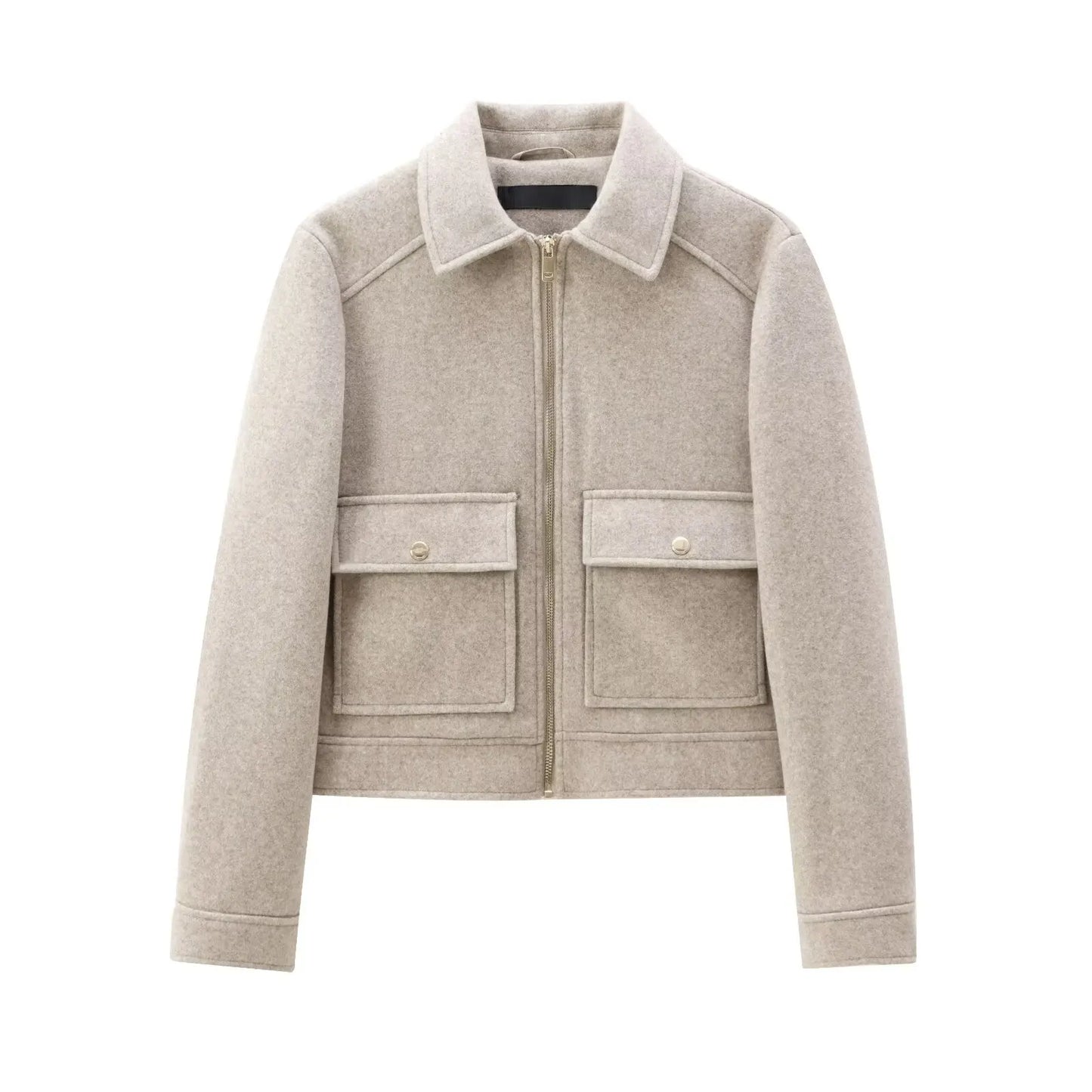 Winter Long Sleeve Pocket Jacket