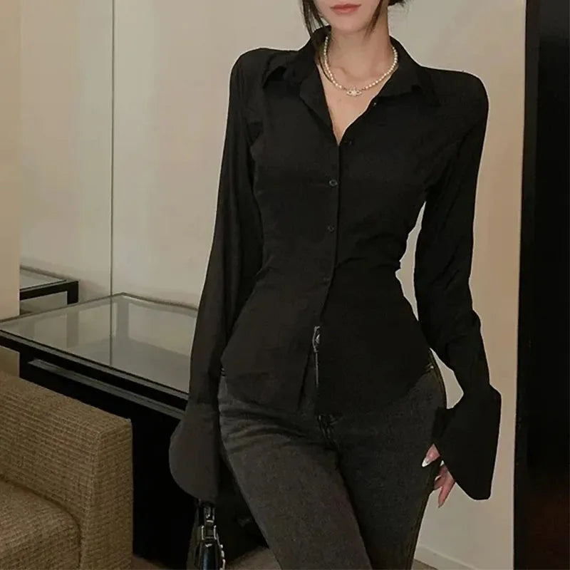 Casual Bandage Shirt