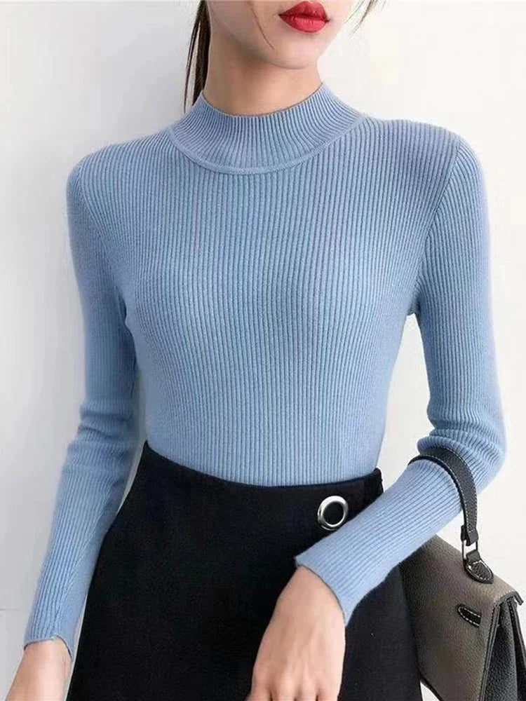 Mock Neck Vintage Sweater