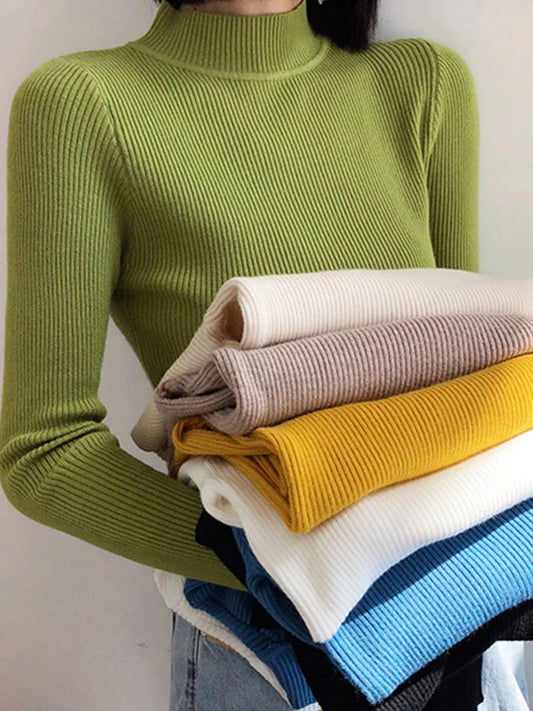 Mock Neck Vintage Sweater