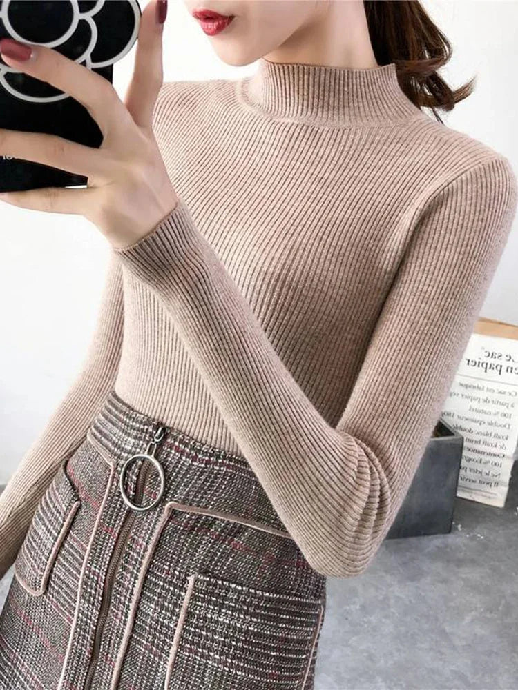 Mock Neck Vintage Sweater