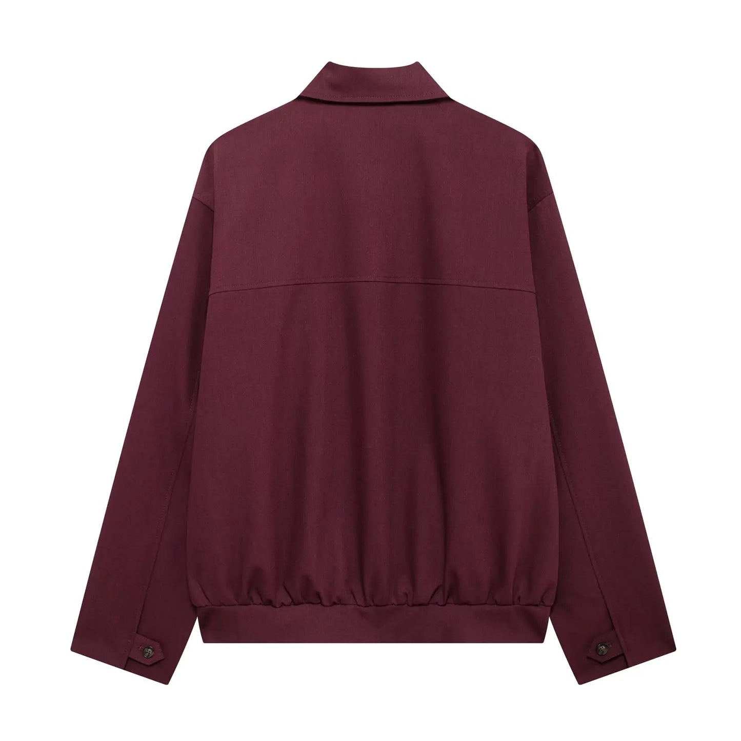 Zipper Long Sleeve Loose Jacket