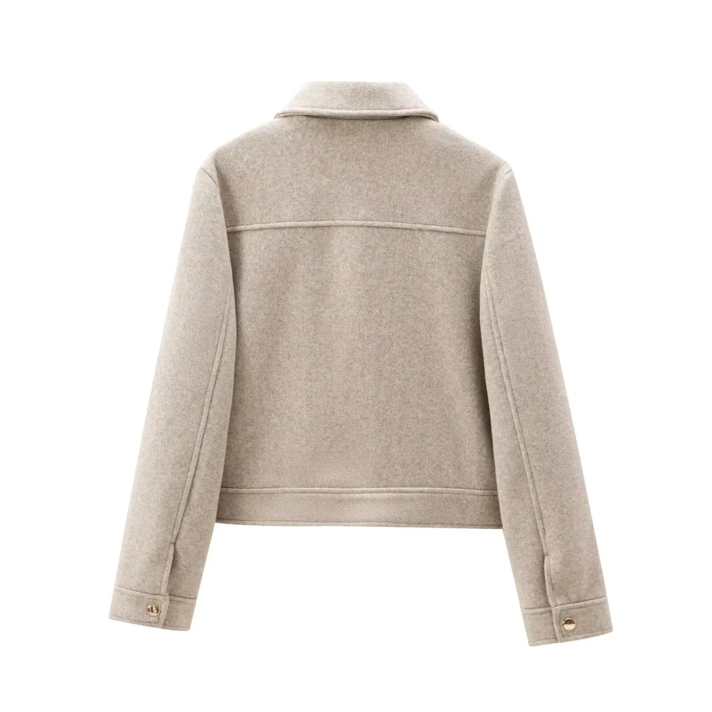 Winter Long Sleeve Pocket Jacket