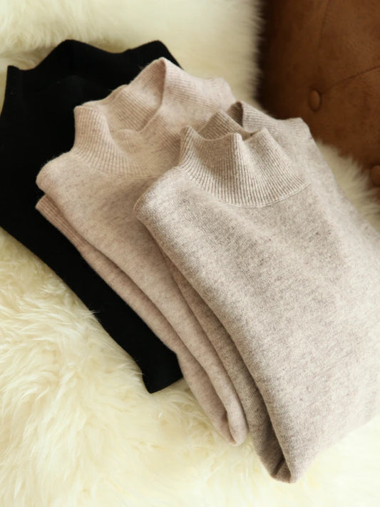Chic Turtleneck Pullover Sweater