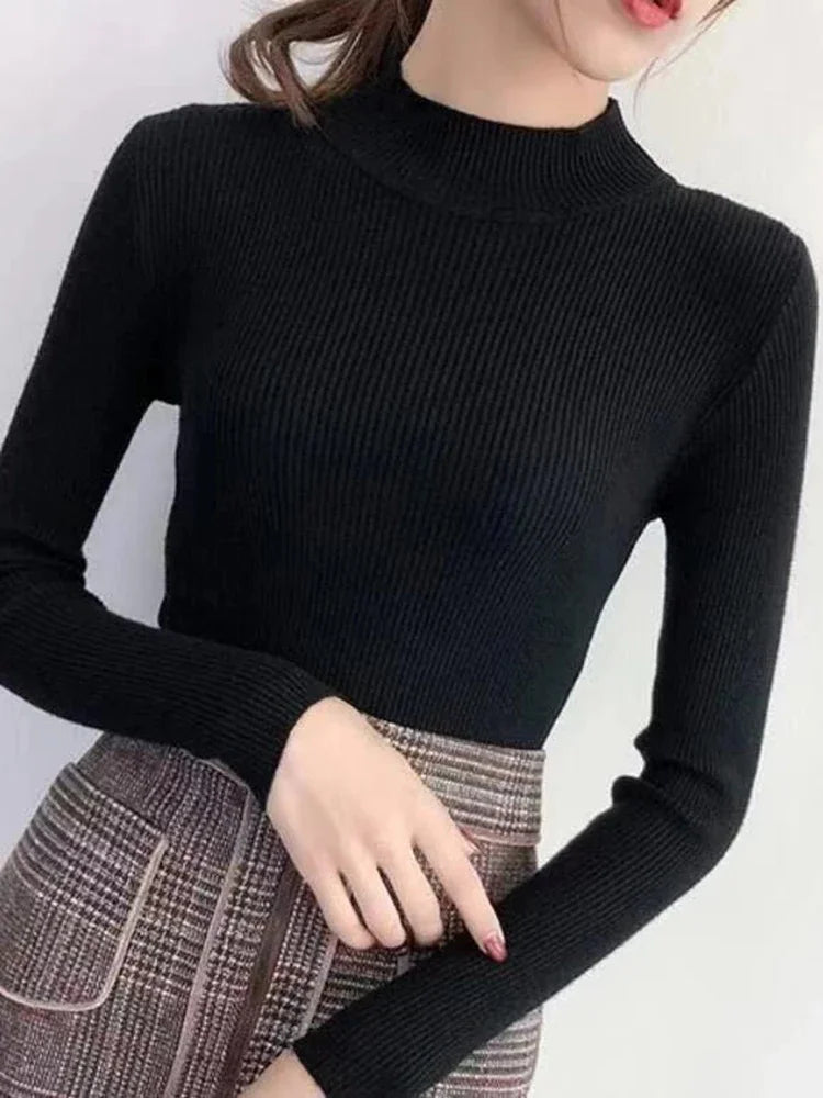 Mock Neck Vintage Sweater