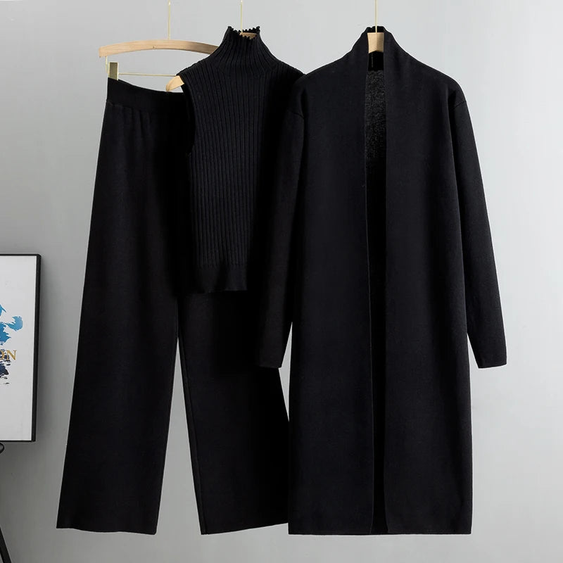 Cardigan Tracksuits 3 Piece Set sweater