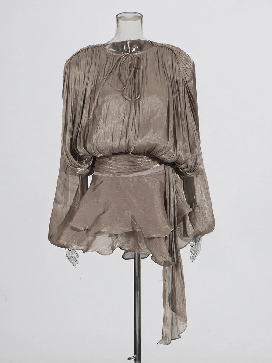 Elegant Ruched Mini Dress