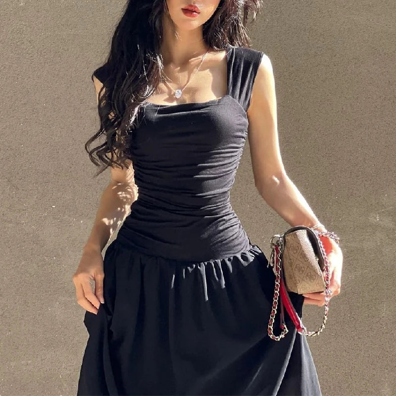 Ruched Bodycon Solid Maxi Dress