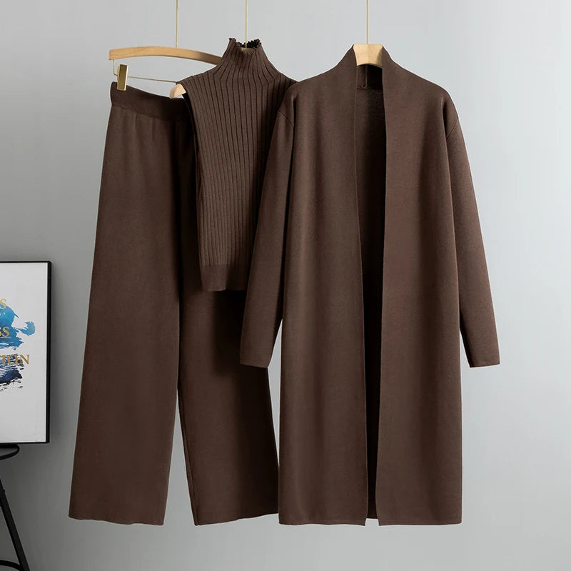 Cardigan Tracksuits 3 Piece Set sweater