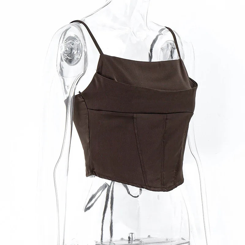 Backless Spaghetti Strap Tank