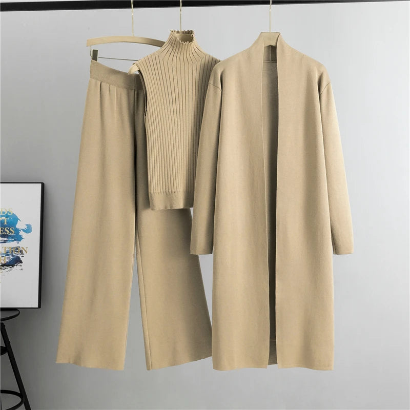 Cardigan Tracksuits 3 Piece Set sweater