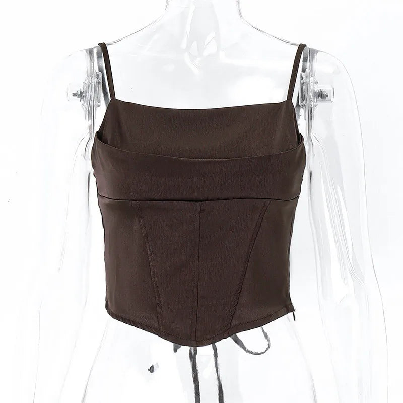 Backless Spaghetti Strap Tank