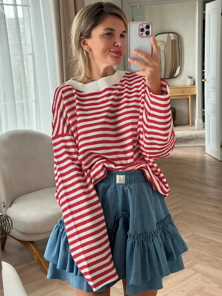 Striped 95% Cotton Oversized