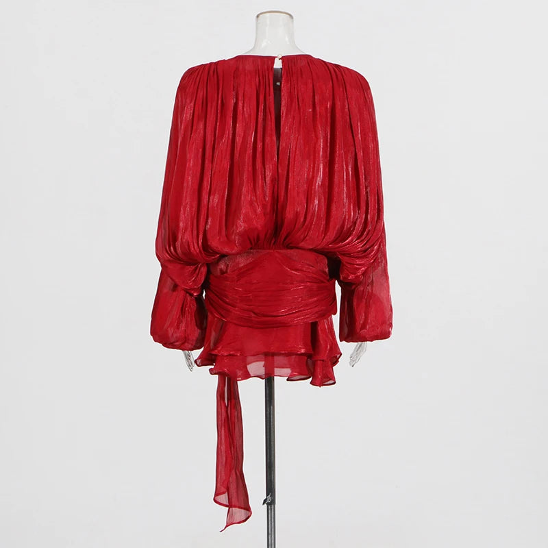 Elegant Ruched Mini Dress