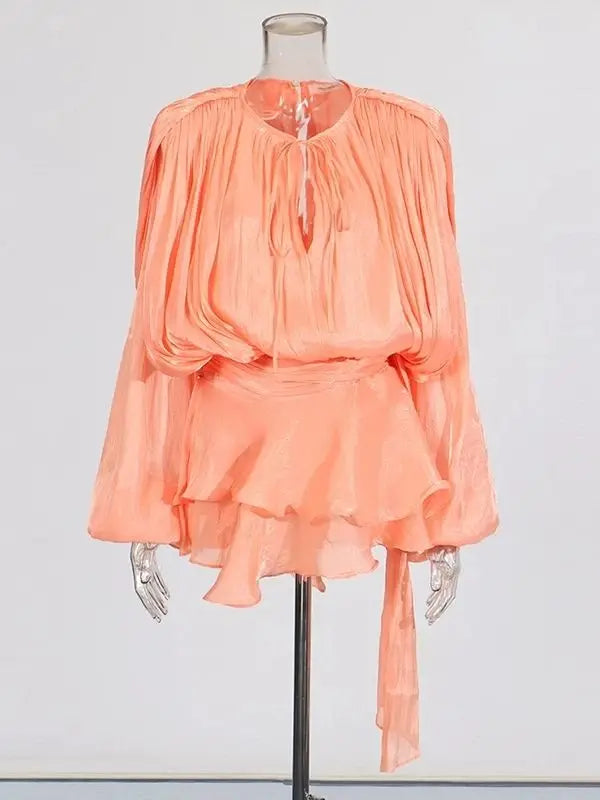Elegant Ruched Mini Dress