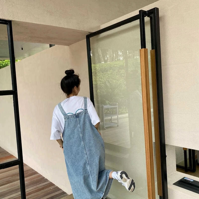Denim Sleeveless Overall Dress