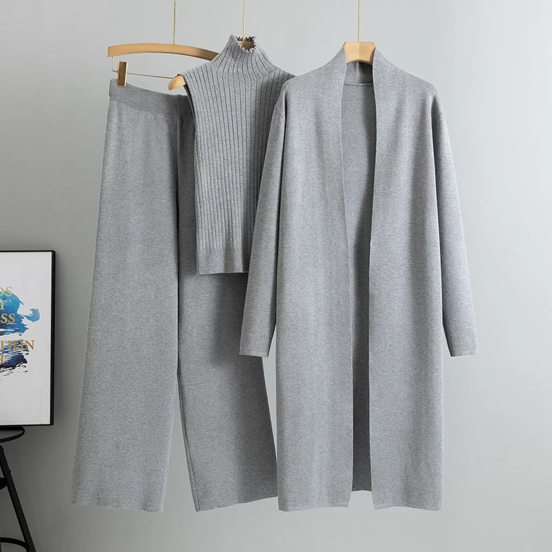 Cardigan Tracksuits 3 Piece Set sweater