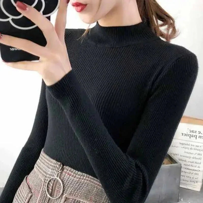 Mock Neck Vintage Sweater