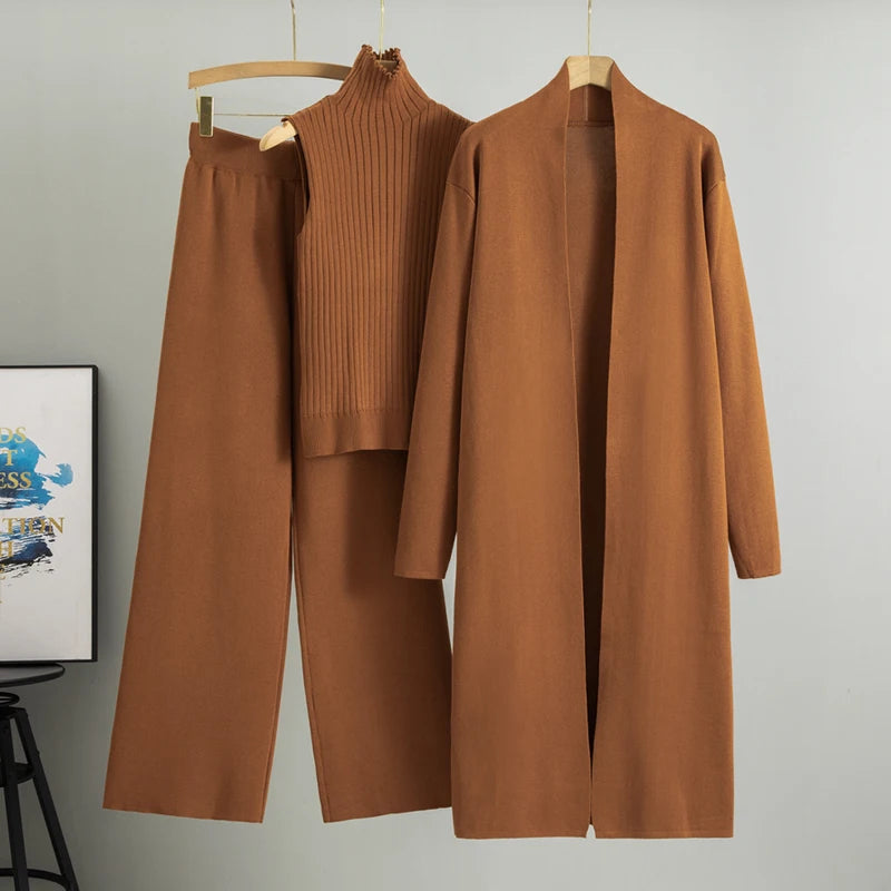 Cardigan Tracksuits 3 Piece Set sweater