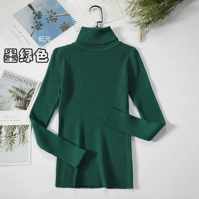 Thick Knitted Ribbed Pullover Sweater