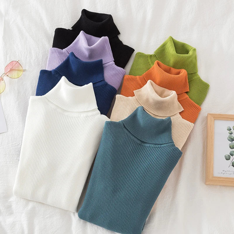 Knitted Soft Cashmere Pullover Sweater