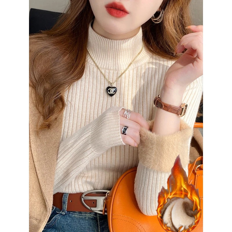 Retro Turtleneck Pullovers Sweater