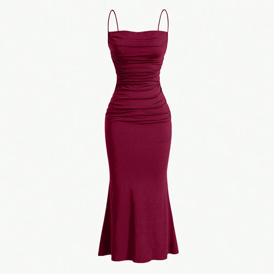 Maxi Spaghetti Strap Party Dress