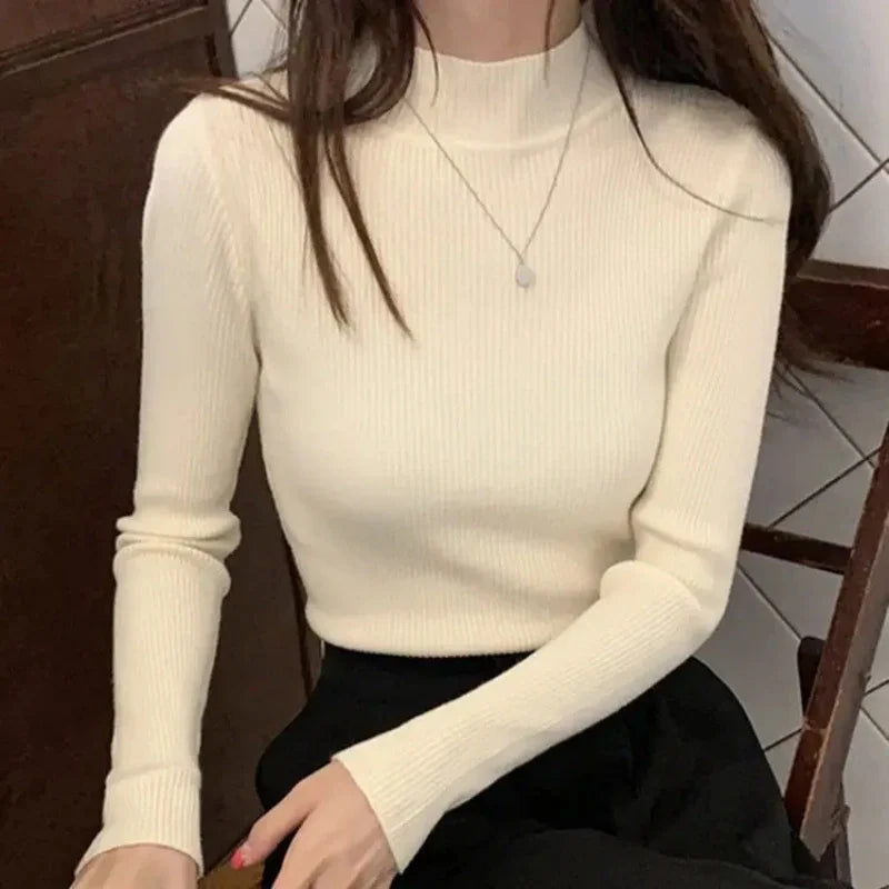 Mock Neck Vintage Sweater