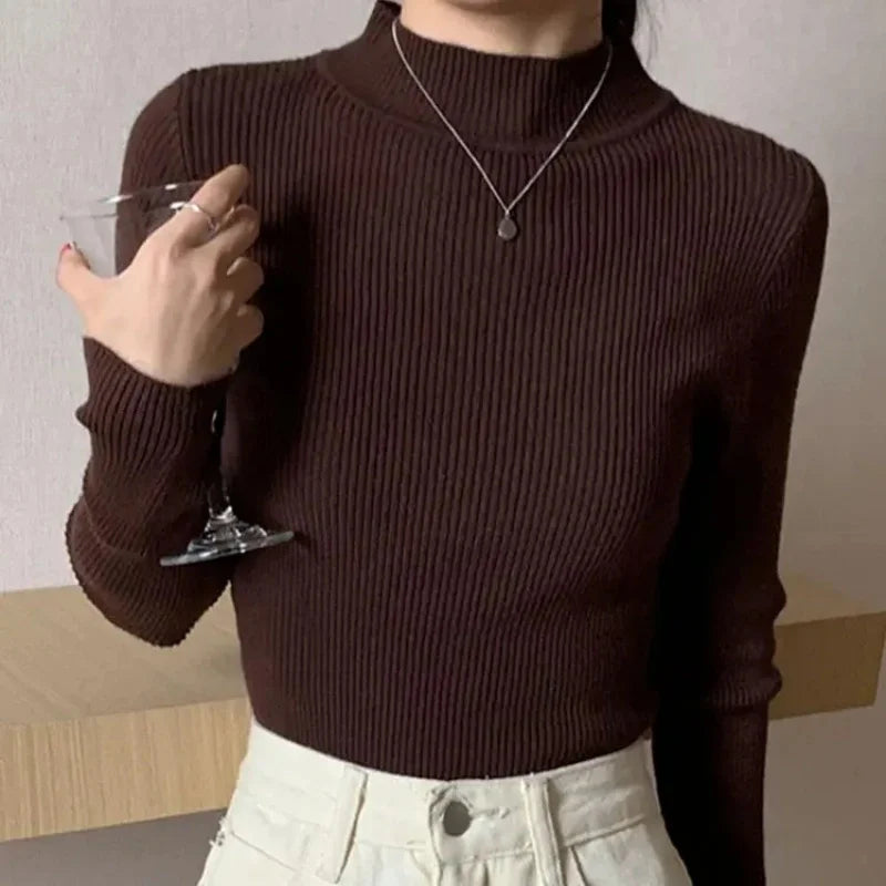 Mock Neck Vintage Sweater