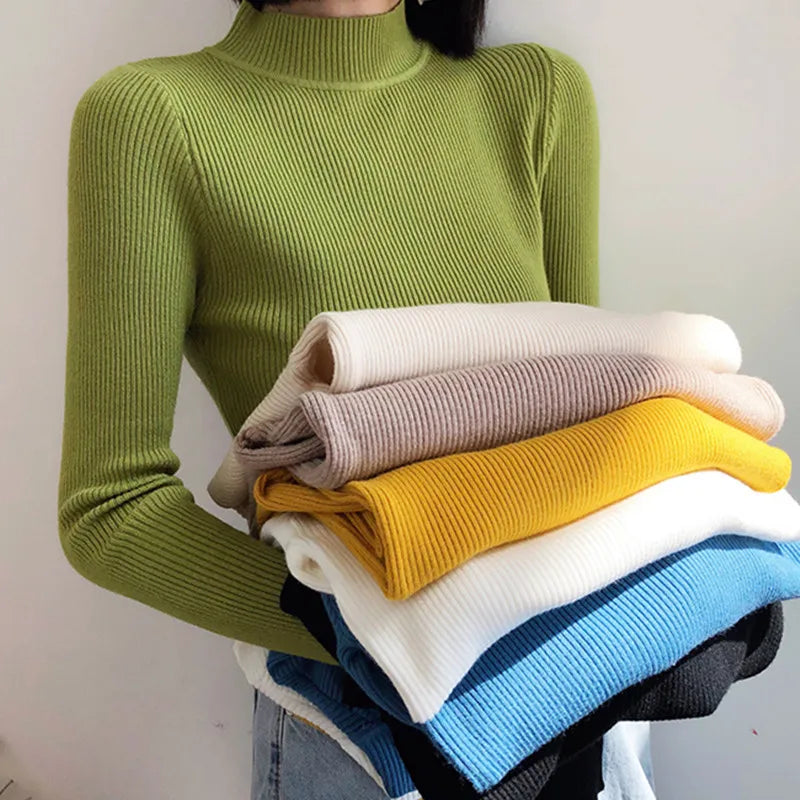Knitted Soft Pullover Sweater