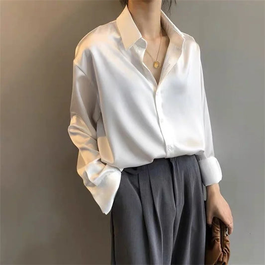 Long Sleeve Turn-down Collar
