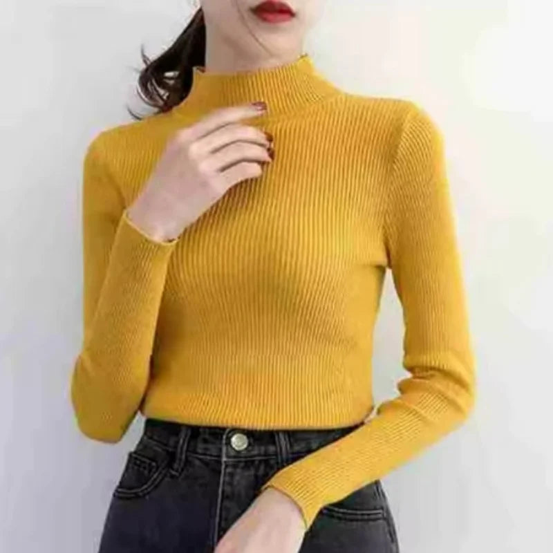 Mock Neck Vintage Sweater