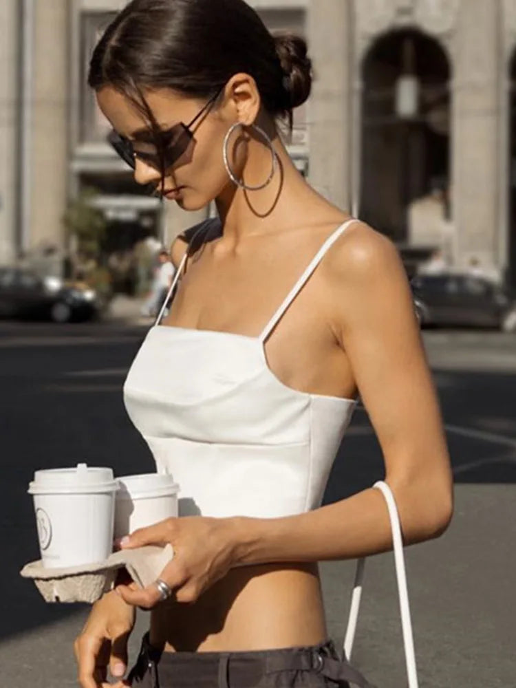 Backless Spaghetti Strap Tank
