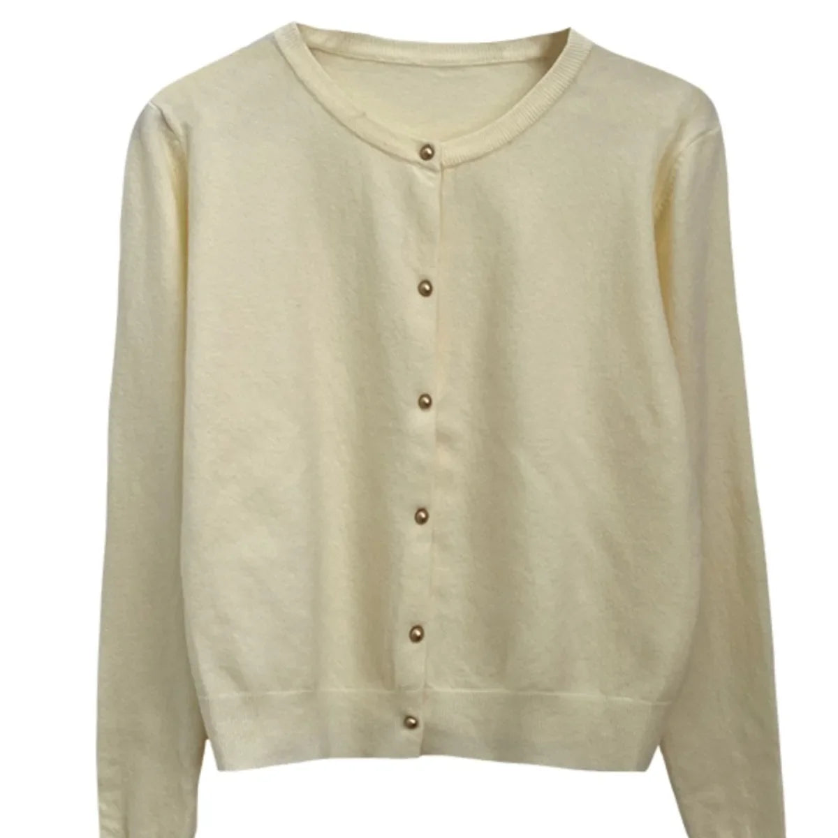 Knitted Single Breasted Long Sleeve Cardigan