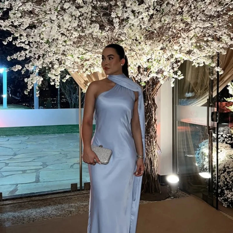Halter Off Shoulder Sleeveless Maxi Dress