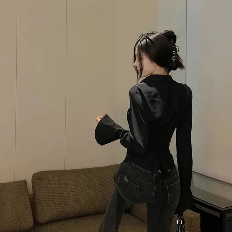 Casual Bandage Shirt