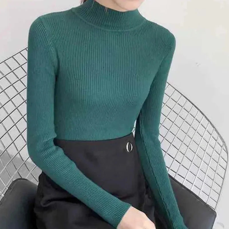 Mock Neck Vintage Sweater