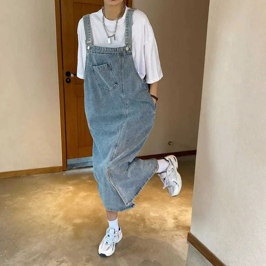 Denim Sleeveless Overall Dress