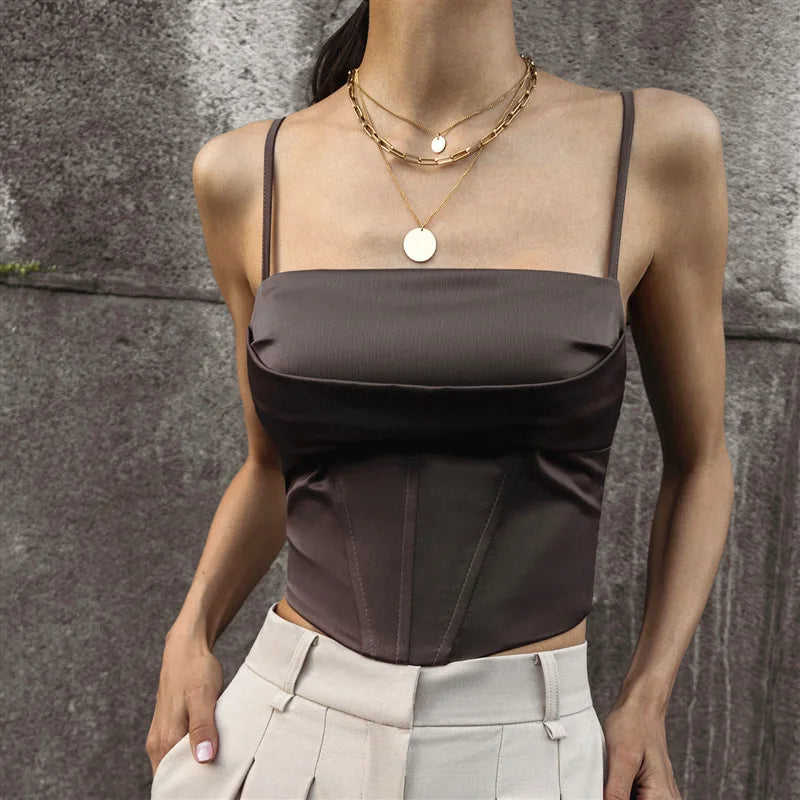 Backless Spaghetti Strap Tank