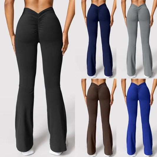 V-back Waist Micro Horn Leggings