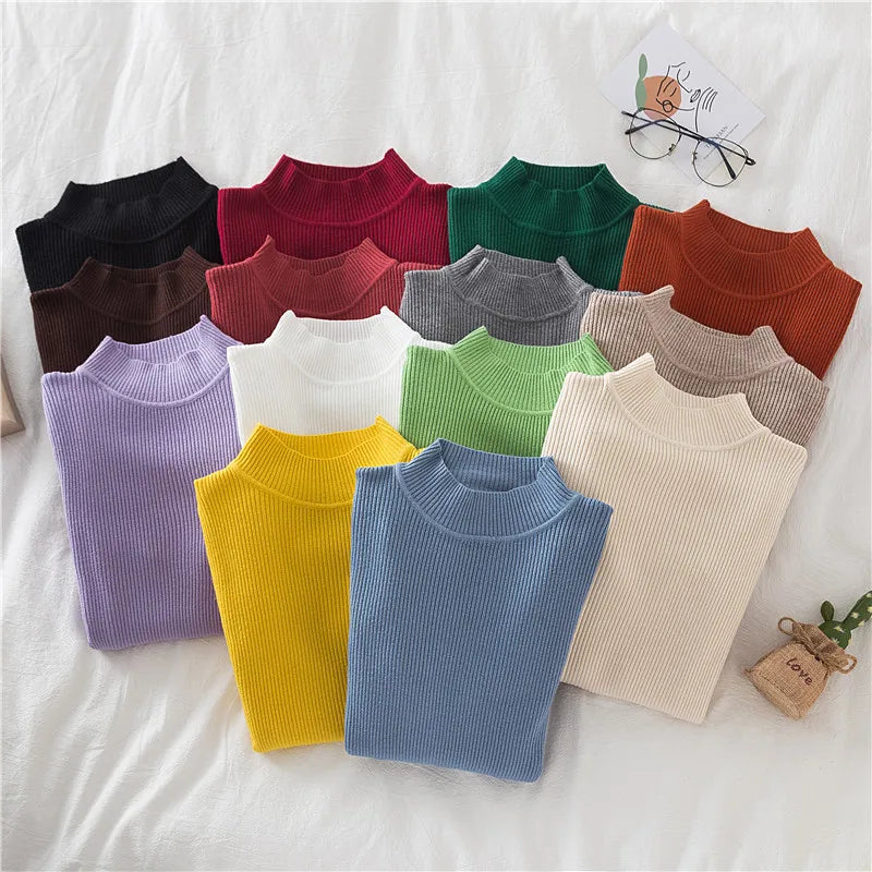 Knitted Soft Pullover Sweater